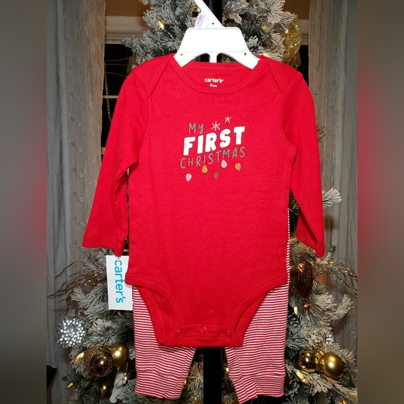 Carter's - Baby 2-Piece My First Christmas Outfit Set - Picture 1 of 2